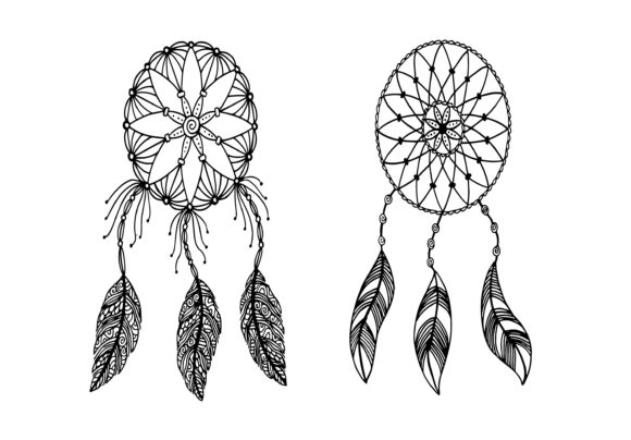 Download Dream Catcher Decorated, Hand Drawing - Decor Collection