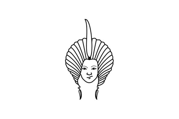 Download Beauty Native Indian Line Art - Indian line art Collection