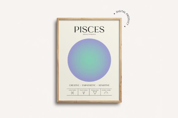 Download Pisces Zodiac Printable Wall Art - Wall art Collection