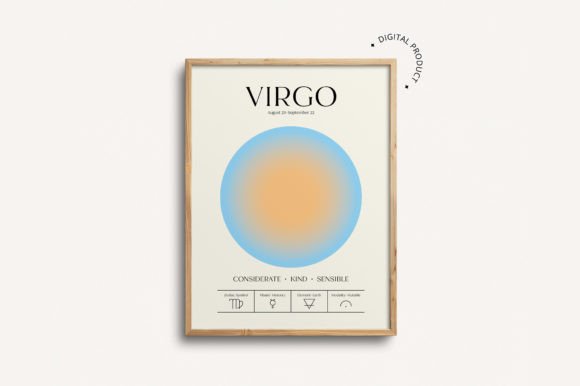 Download Virgo Zodiac Printable Wall Art - Wall art Collection