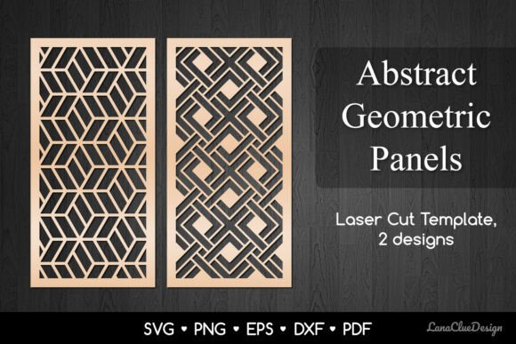 Download 2 Wall Art Panels with Geometric Pattern - Wall art Collection