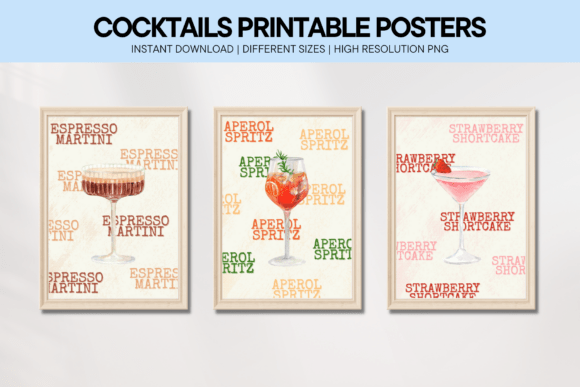 Download Cocktail Printable Wall Art Kitchen Bar - Wall art Collection