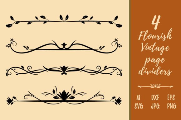 Download Decorative Vintage Floral Page Divider - Decor Collection