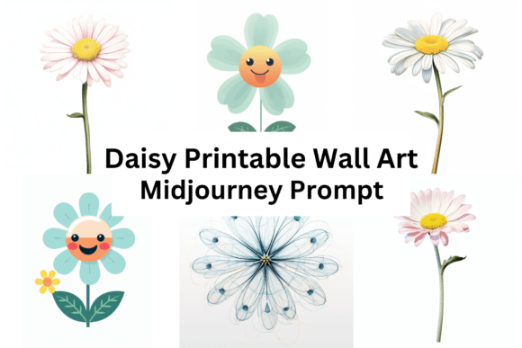 Download Ai Prompt for Daisy Printable Wall Art - Wall art Collection