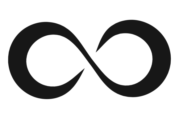 Download Infinity Icon. Eight Shape Silhouette. E - Shape silhouette Collection