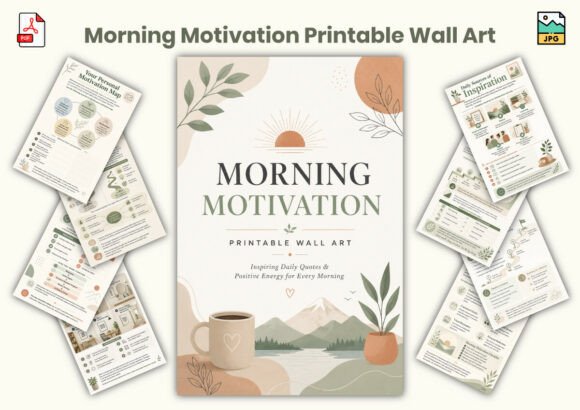 Download Morning Motivation Printable Wall Art - Wall art Collection