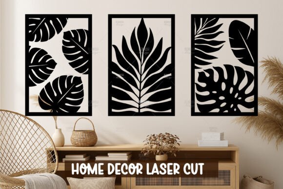 Download Monstera Set Wall Art SVG - Wall art Collection
