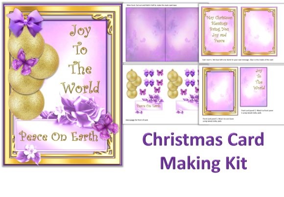 Download Pink Christmas Card Making Kit - Ink Collection