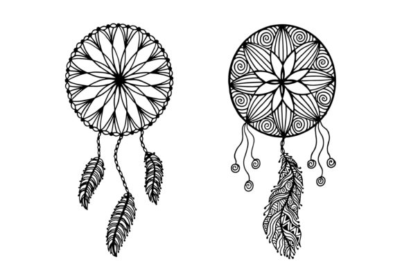 Download Dream Catcher Decorated, Hand Drawing - Decor Collection