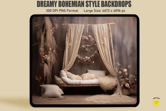 Download Dreamy Bohemian Style Backdrop - Bohemian Collection