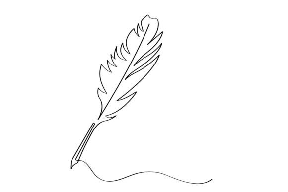 Download Bird Feather Ink Calligraphy Pen Linear - Ink Collection